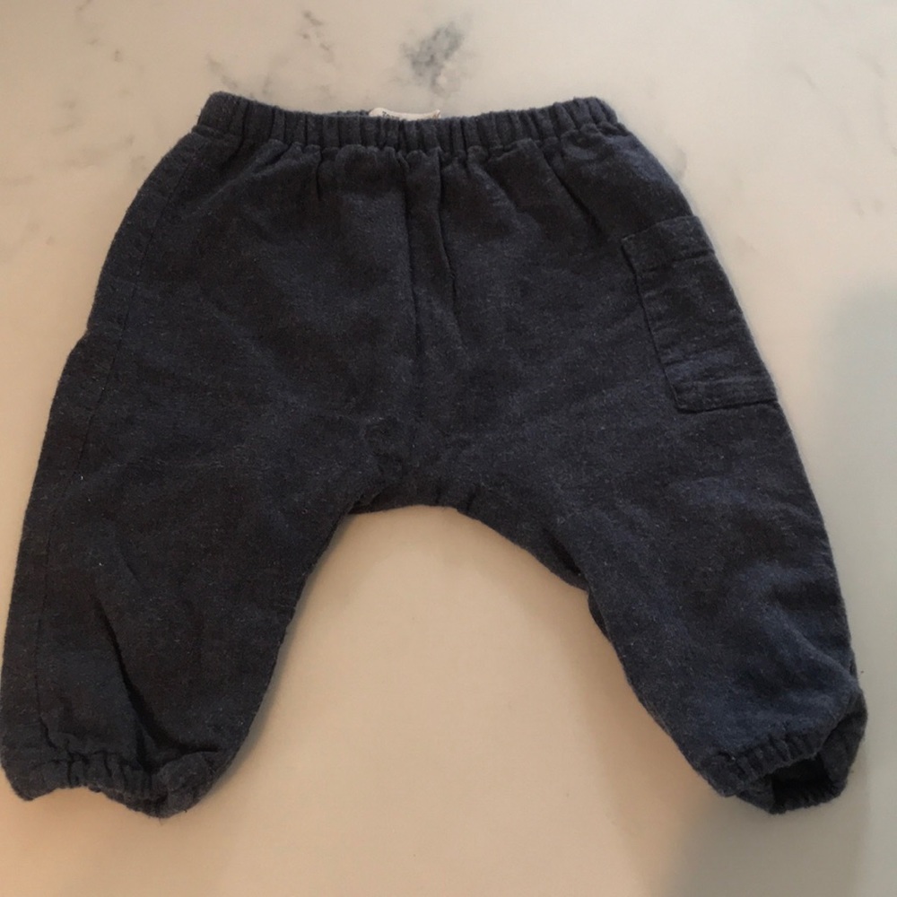 Zara mini navy parachute joggers